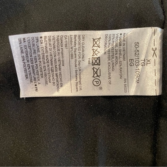 Banana Republic XL Preowned Tweed Grey Black Blazer/Jacket for Business/Casual - Picture 7 of 13